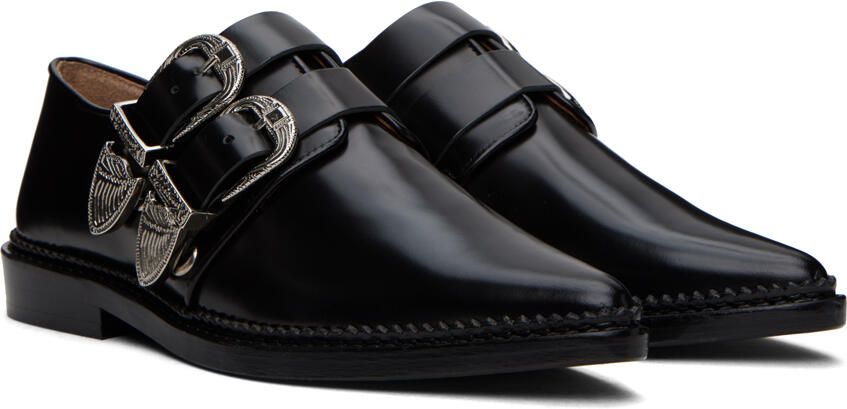 Toga Pulla SSENSE Exclusive Black Polished Oxfords - Picture 2