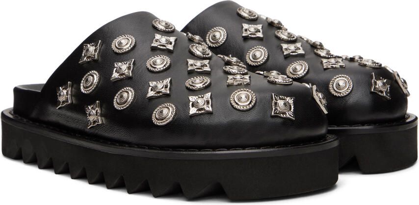 Toga Pulla SSENSE Exclusive Black Sabot Loafers - Picture 2