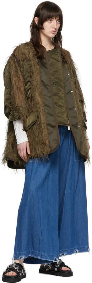 Toga Pulla SSENSE Exclusive Black Suede Cross Strap Sandals - Picture 4