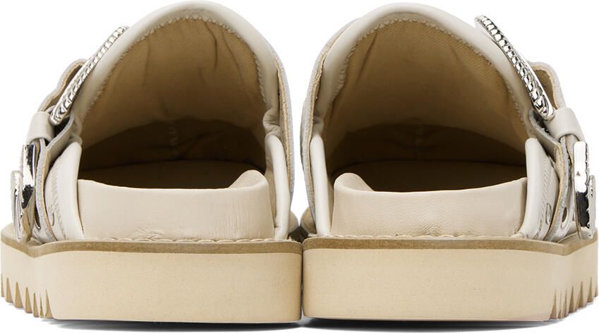 Toga Pulla SSENSE Exclusive Off-White Sabot Loafers