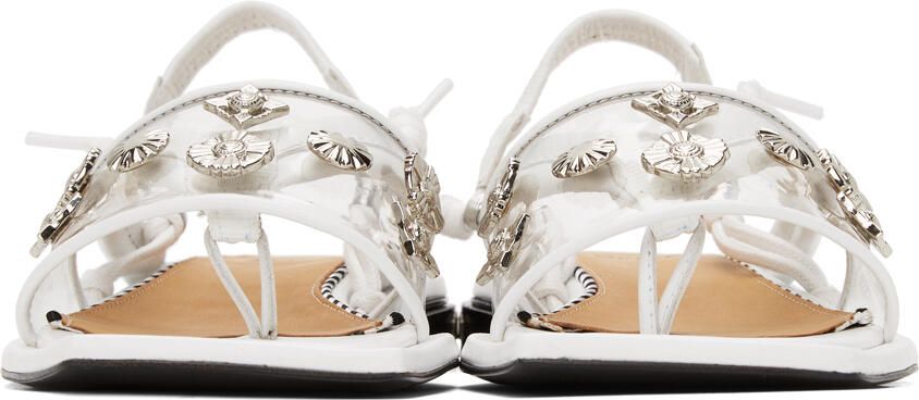 Toga Pulla White Clear Strap Sandals - Picture 3