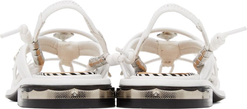 Toga Pulla White Clear Strap Sandals - Picture 2