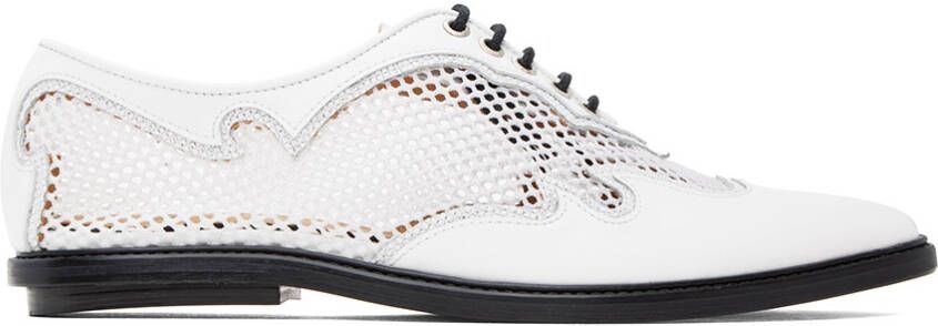 Toga Pulla White Lace-Up Oxfords - Picture 3