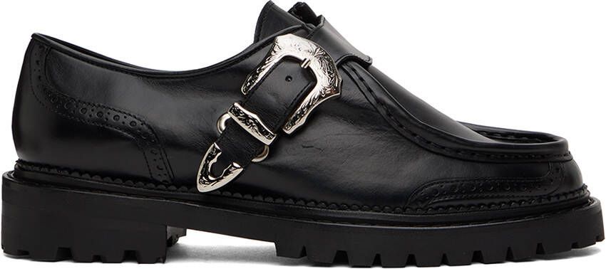 Toga Virilis Black Brogue Loafers - Picture 5