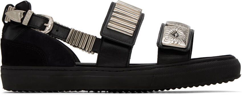 Toga Virilis Black Chain Sandals - Picture 5
