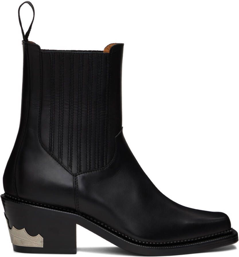 Toga Virilis Black Hardware Chelsea Boots - Picture 3