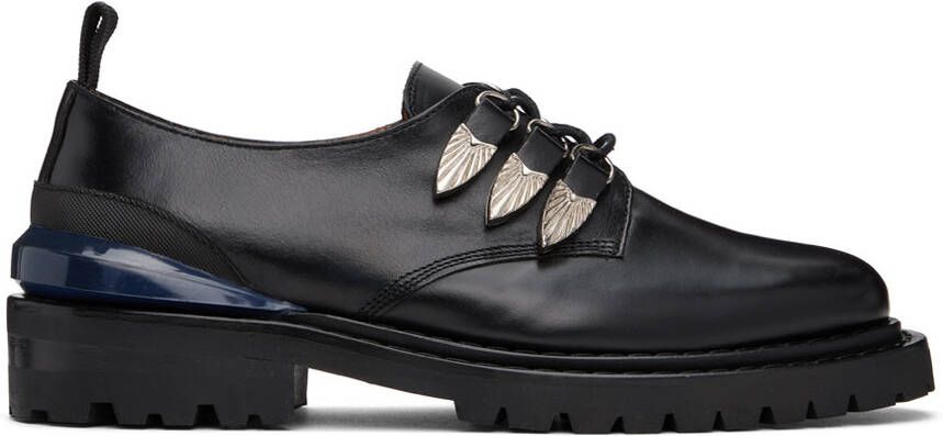 Toga Virilis Black Leather Oxfords - Picture 5