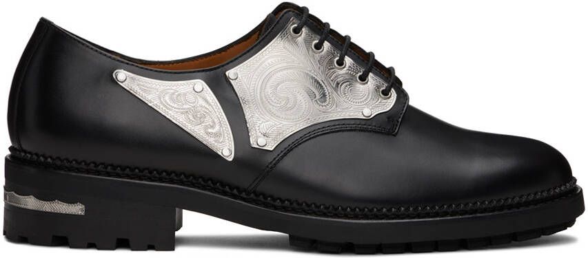 Toga Virilis Black Metal Plate Oxfords - Picture 5