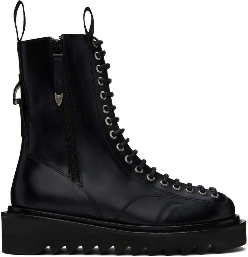 Toga Virilis Black Platform Boots - Picture 5