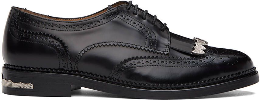 Toga Virilis Black Serrated Derbys - Picture 5