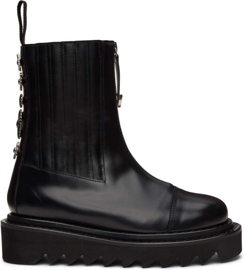 Toga Virilis Black Side Gore Zip Boots