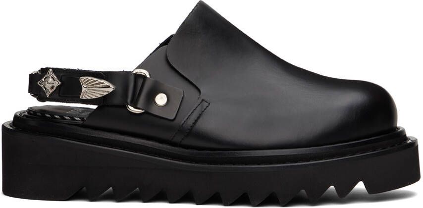 Toga Virilis Black Slingback Loafers - Picture 8