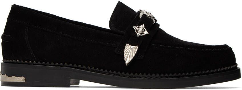 Toga Virilis Black Suede Loafers - Picture 5