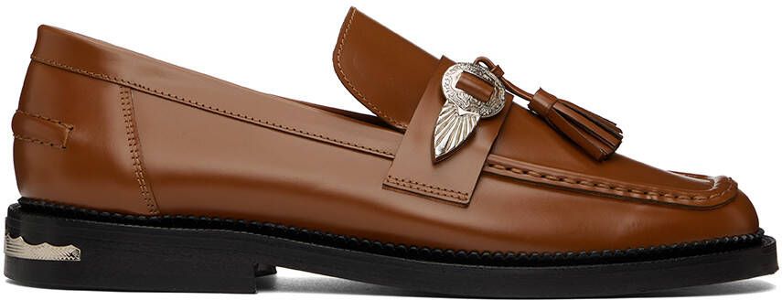 Toga Virilis Brown Tassels Loafers