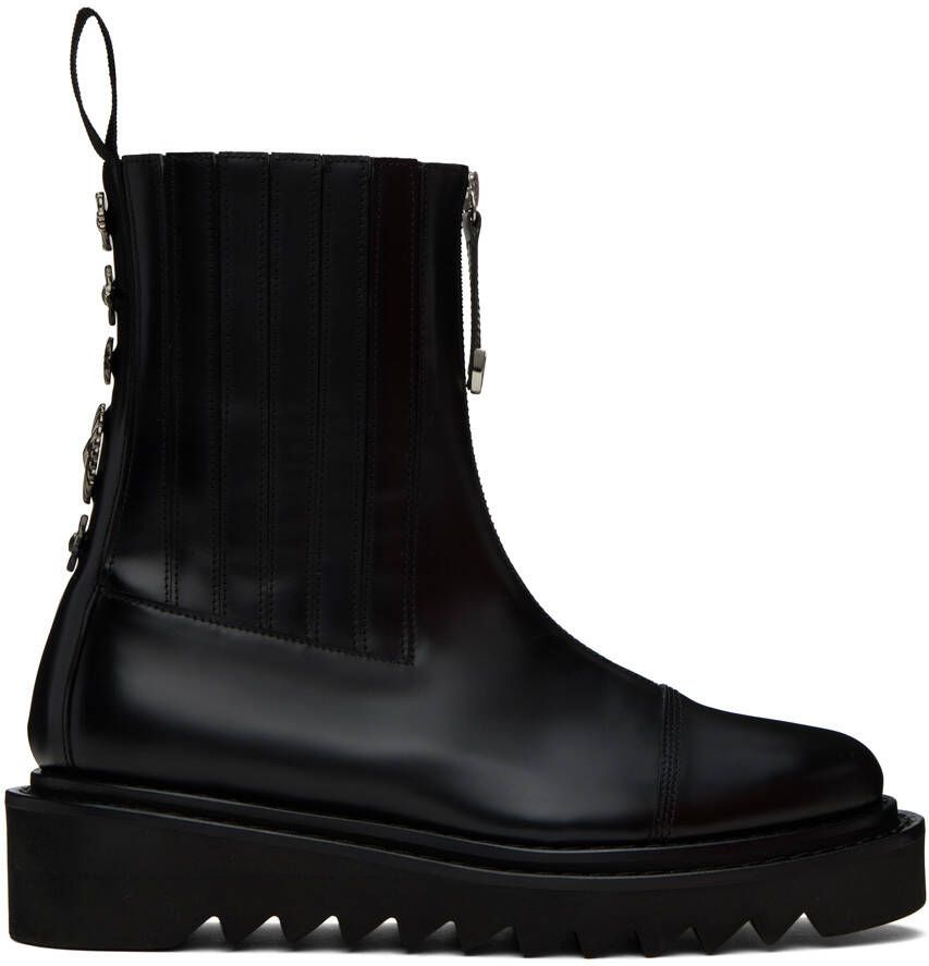 Toga Virilis SSENSE Exclusive Black Chelsea Boots - Picture 5