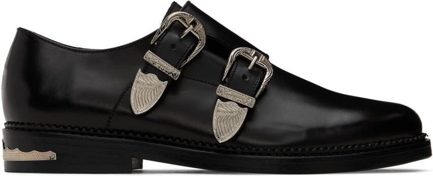 Toga Virilis SSENSE Exclusive Black Pin-Buckle Loafers - Picture 2