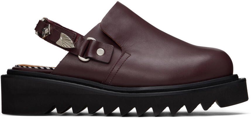 Toga Virilis SSENSE Exclusive Burgundy Loafers - Picture 5