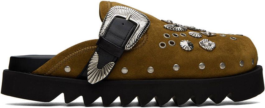 Toga Virilis SSENSE Exclusive Tan Studded Loafers