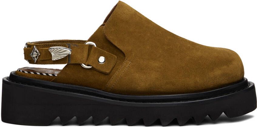 Toga Virilis Tan Slingback Loafers
