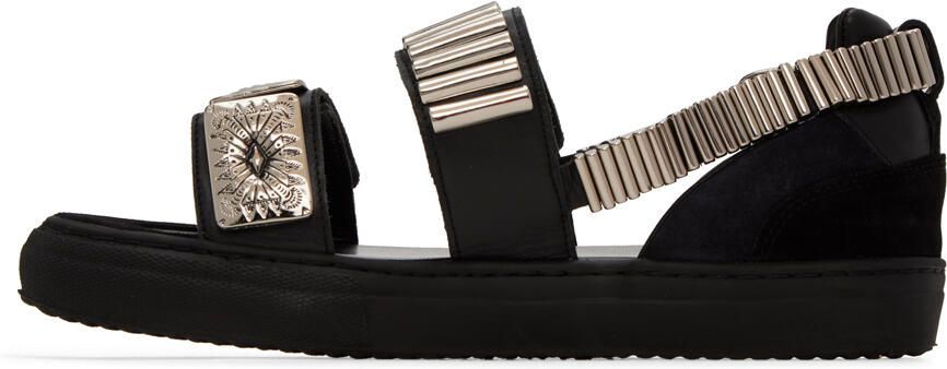 Toga Virilis Black Chain Sandals - Picture 3
