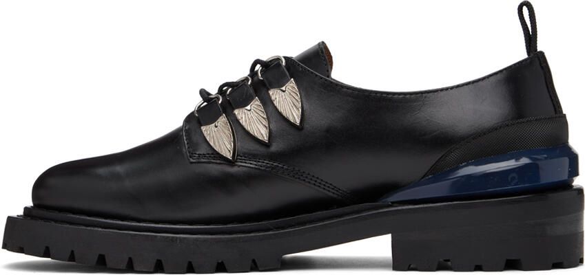 Toga Virilis Black Leather Oxfords - Picture 3