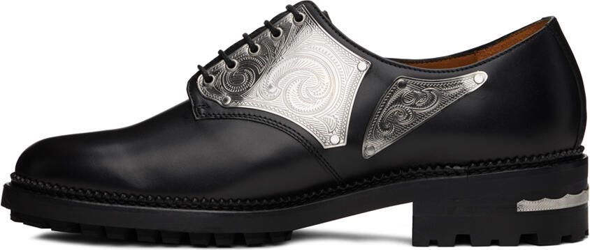 Toga Virilis Black Metal Plate Oxfords - Picture 3