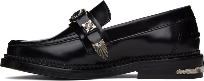 Toga Virilis Black Polished Loafers - Picture 3