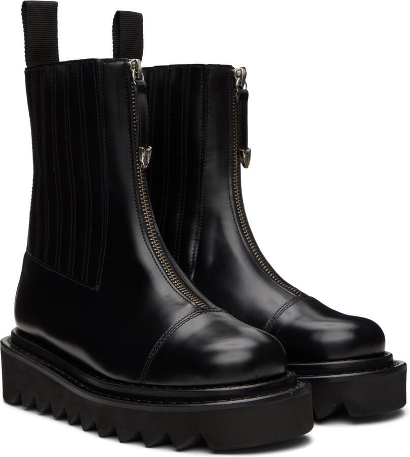 Toga Virilis Black Side Gore Zip Boots - Picture 2