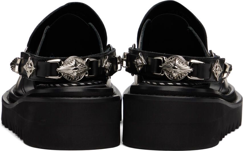 Toga Virilis Black Slingback Loafers - Picture 2