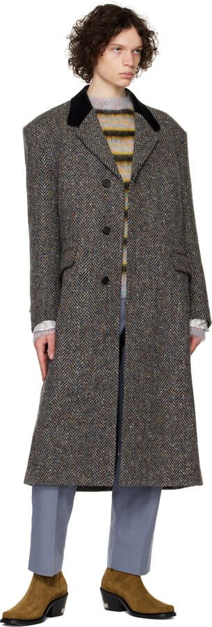 Toga Virilis Brown Square Toe Chelsea Boots - Picture 4