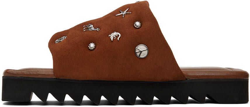 Toga Virilis Brown Suede Sandals - Picture 3