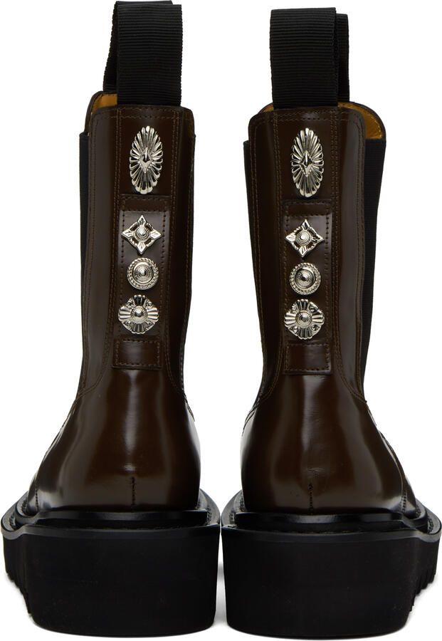 Toga Virilis SSENSE Exclusive Brown Chelsea Boots - Picture 5