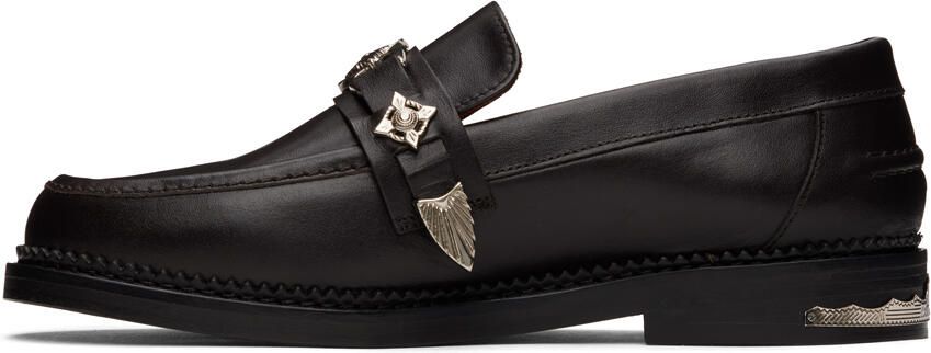 Toga Virilis SSENSE Exclusive Brown Leather Loafers - Picture 3