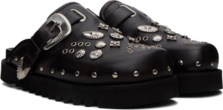Toga Virilis SSENSE Exclusive Brown Studded Loafers - Picture 2