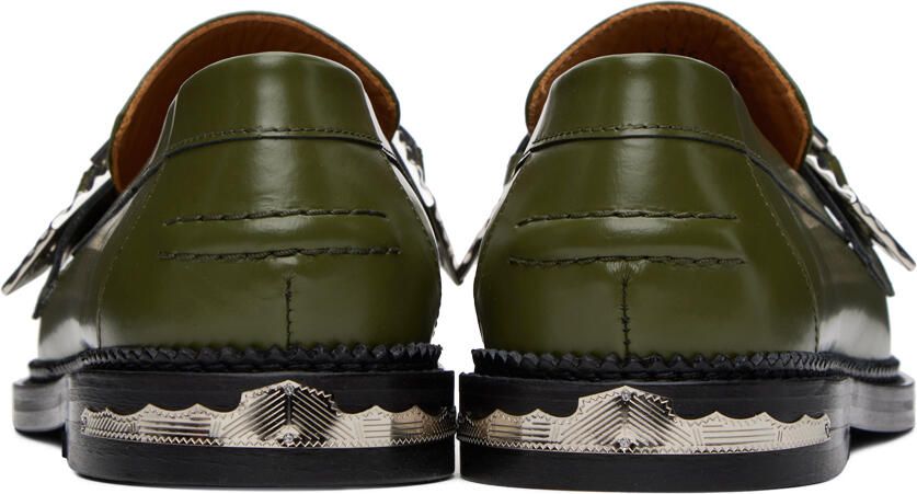 Toga Virilis SSENSE Exclusive Green Polished Loafers