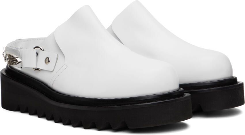 Toga Virilis White Slingback Loafers - Picture 2