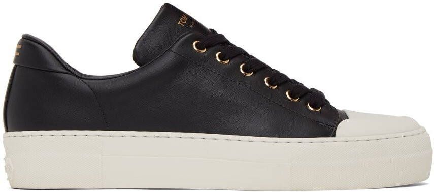 TOM FORD Black City Grace Low Sneakers - Picture 5