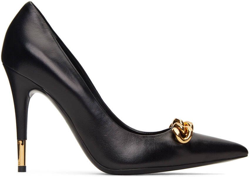 TOM FORD Black Iconic Chain Pumps - Picture 5
