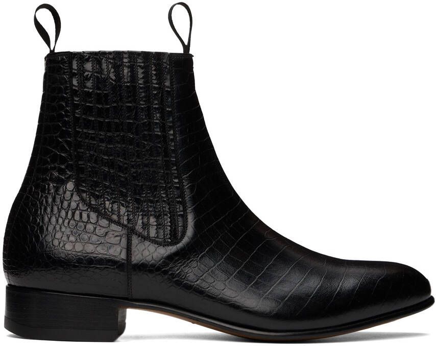 TOM FORD Black Kurt Chelsea Boots - Picture 5