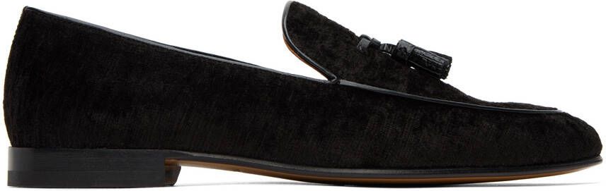 TOM FORD Black Liam Tassel Loafers - Picture 4