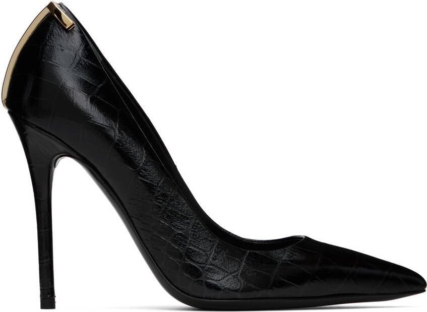 TOM FORD Black Logo Heels