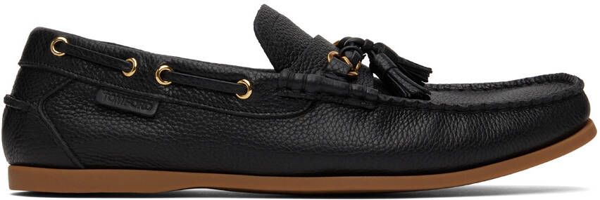 TOM FORD Black Robin Loafers