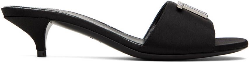 TOM FORD Black Satin Mules - Picture 4