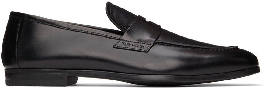 TOM FORD Black Sean Loafers - Picture 5