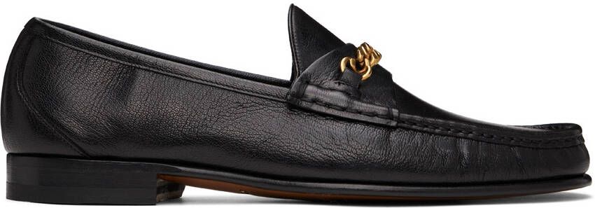 TOM FORD Black York Chain Loafers - Picture 5