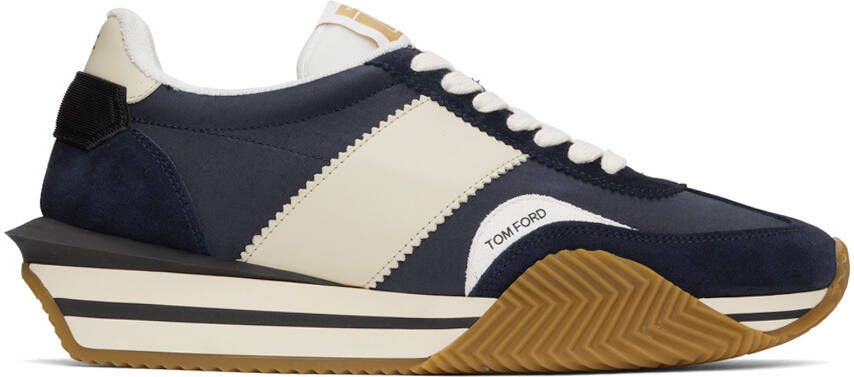 TOM FORD Blue James Sneakers - Picture 5