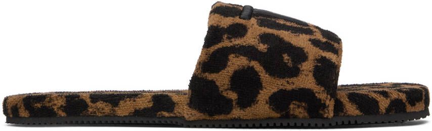 TOM FORD Brown & Black Harrison Slippers - Picture 4