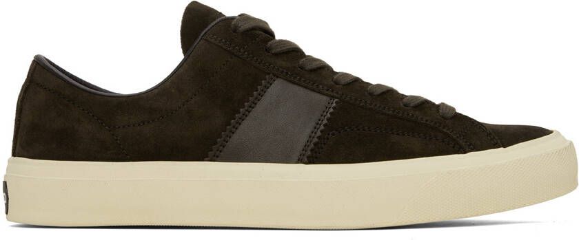 TOM FORD Brown Cambridge Sneakers - Picture 5