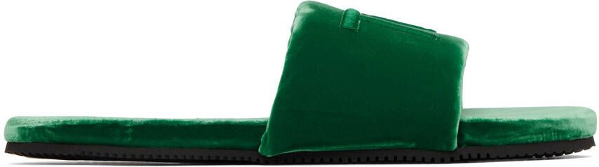 TOM FORD Green Harrison Slippers