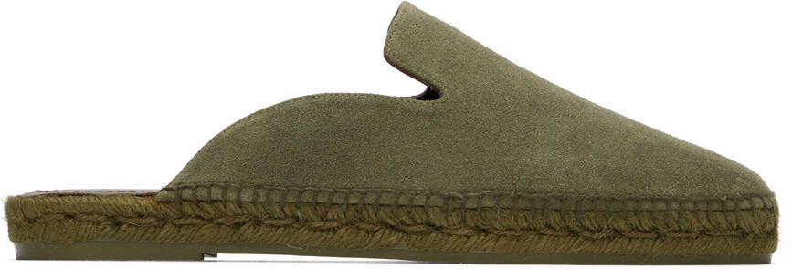 TOM FORD Khaki Suede Barnes Espadrilles - Picture 5